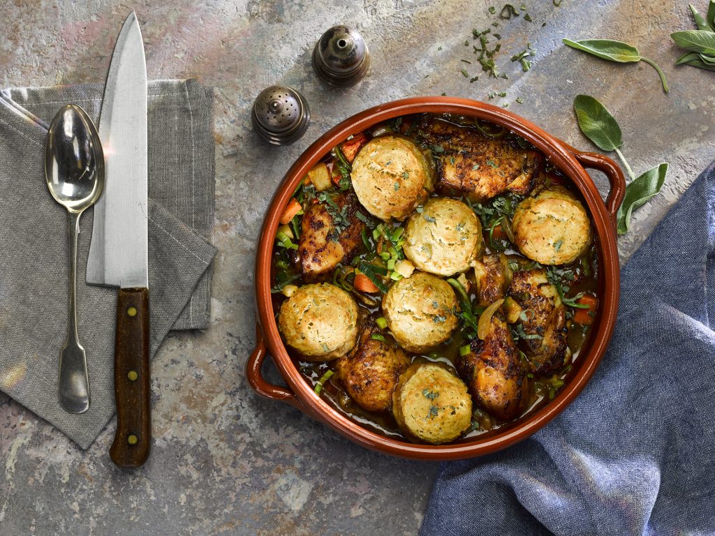 High Protein Herb Dumplings